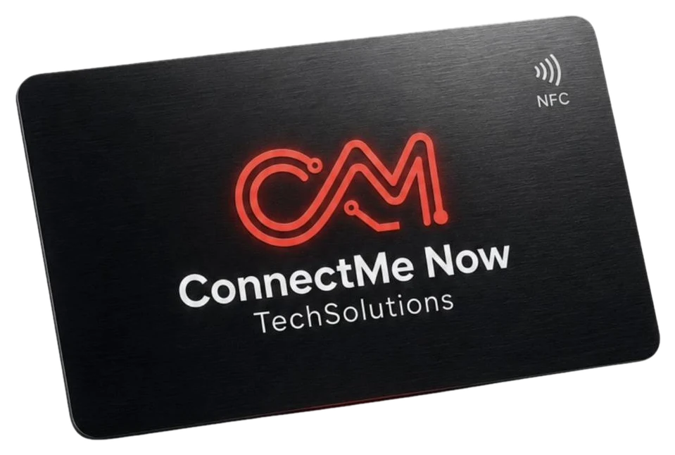 Black metal NFC business card
